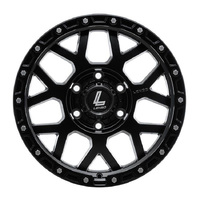 Lenso Polaris Satin Black Wheels (18x9 +30)  [WHEEL KIT, QTY: 4]