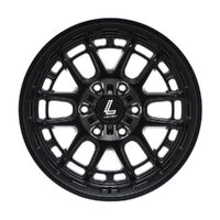 Lenso Hurricane Satin Black Wheels (17x9 +12)  [WHEEL KIT, QTY: 4]