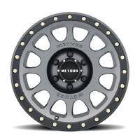 Method MR305 NV Titanium - Matte Black Lip Wheels (17x8.5 +25)  [WHEEL KIT, QTY: 4]