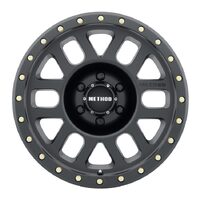 Method MR309 Grid Matte Black Wheels (18x9 +18)  [WHEEL KIT, QTY: 4]