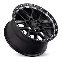 ROH Havoc Matt Black Machined Wheels (17x9 +25)  [WHEEL KIT, QTY: 4]