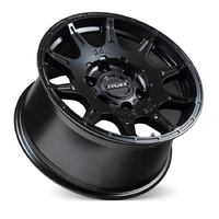 ROH Invader Matt Black Wheels (17x9 +25)  [WHEEL KIT, QTY: 4]