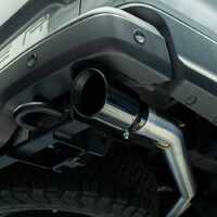 Hyper 4x4 Muffler Delete Axle Back Exhaust System (Next Gen Ranger Raptor) - Black Chrome Tips