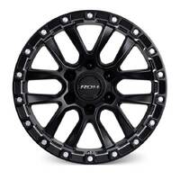 ROH Havoc Matt Black Machined Wheels (17x9 +25)  [WHEEL KIT, QTY: 4]