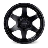 ROH Torque Matt Black Wheels (17x8 +30)  [WHEEL KIT, QTY: 4]