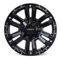 ROH Vapour Matt Black Machined Wheels (17x8 +30)  [WHEEL KIT, QTY: 4]