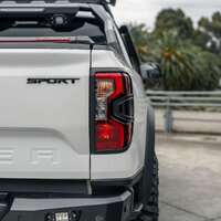 TerraTrex Tail Light Accent Trim Cover - Matte Black (Next Gen Ranger / Raptor)