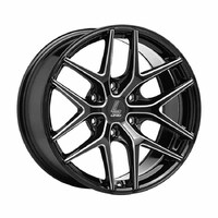 Lenso Dyna Gloss Black Milled Wheels (18x9 +20)