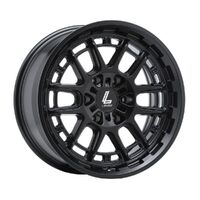 Lenso Hurricane Satin Black Wheels (18x9 +12) [Single Wheel]