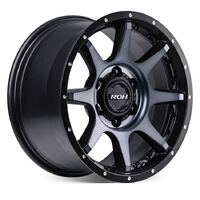 ROH Trophy Matt Black Graphite Wheels (17x8 +30)