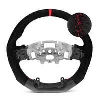 Trimmed Co. Alcantara w/ Leather Bottom Steering Wheel - Red (Next Gen Ranger Raptor)