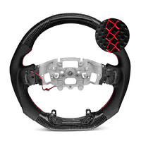 Trimmed Co. Carbon Fiber LED w/ Perforated Leather Grip Steering Wheel - Red (Next Gen Ranger Raptor)