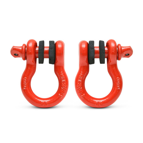 Hamer 4x4 Shackles Pair (5/8) - Red