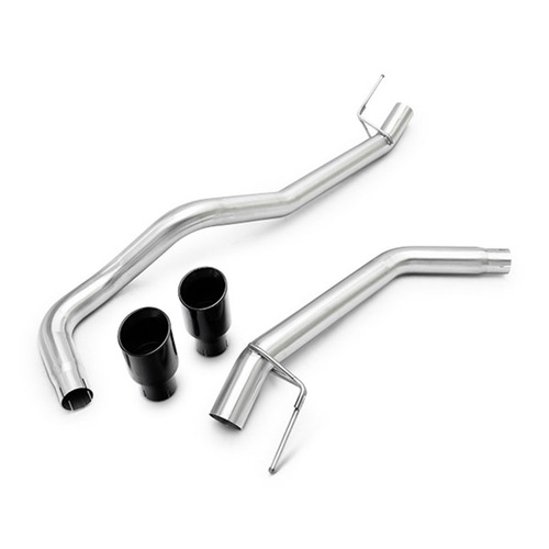 Hyper 4x4 Muffler Delete Axle Back Exhaust System (Next Gen Ranger Raptor) - Black Chrome Tips