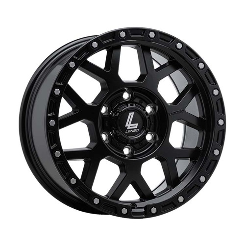 Lenso Polaris Satin Black Wheels (17x9 +30) [Single Wheel]