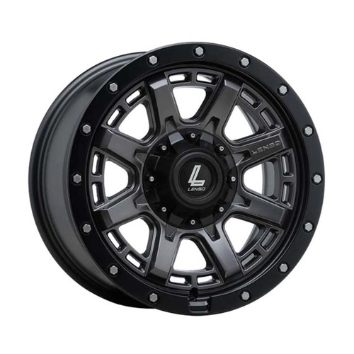 Lenso Tyrant Graphite Grey Wheels (17x9 +18)  [WHEEL KIT, QTY: 4]