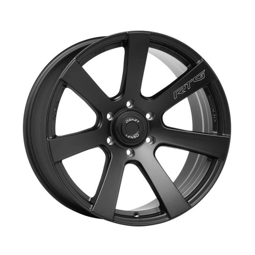 Lenso Rt-G Matt Black Laser Text Wheels (18x9 +20) [Single Wheel]