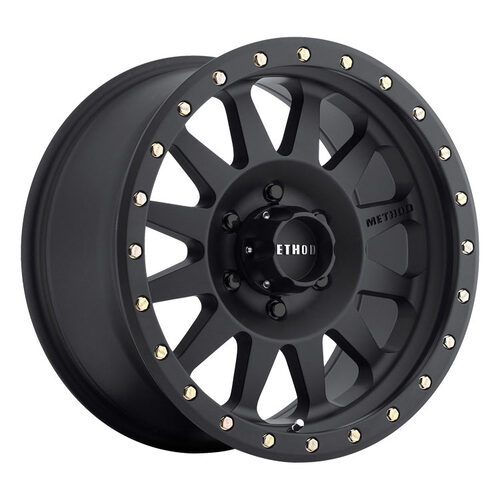 Method MR304 Double Standard Matte Black Wheels (18x9 +18)  [WHEEL KIT, QTY: 4]