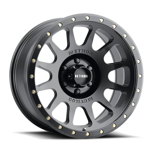 Method MR305 NV Matte Black Wheels (20x9 +18)  [WHEEL KIT, QTY: 4]