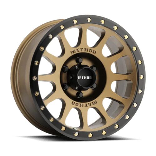 Method MR305 NV Method Bronze - Matte Black Lip Wheels (20x9 +18)  [WHEEL KIT, QTY: 4]