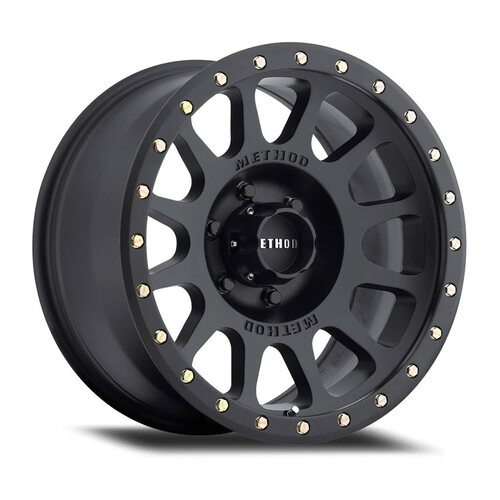 Method MR305 NV Matte Black Wheels (18x9 +18)  [WHEEL KIT, QTY: 4]