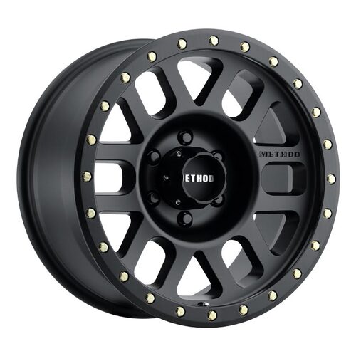 Method MR309 Grid Matte Black Wheels (18x9 +18)  [WHEEL KIT, QTY: 4]