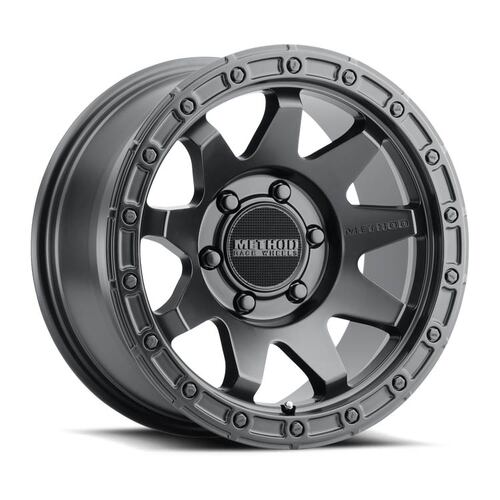 Method MR317 Matte Black Wheels (20x9 +18)  [WHEEL KIT, QTY: 4]