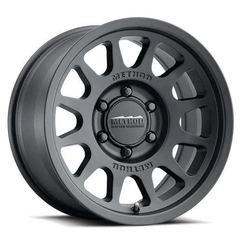 Method MR703 Bead Grip Matte Black Wheels (17x8.5 +35)  [WHEEL KIT, QTY: 4]