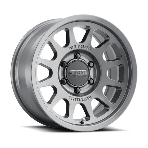 Method MR703 Bead Grip Gloss Titanium Wheels (17x8.5 +35)  [WHEEL KIT, QTY: 4]