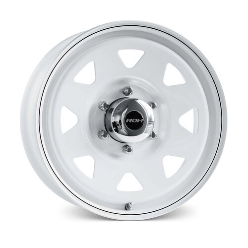 ROH Trak2 White Wheels (17x7 +30)  [WHEEL KIT, QTY: 4]