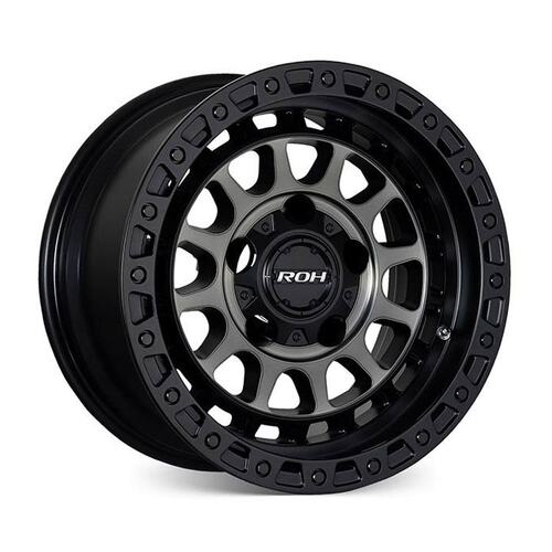 ROH Assault Matt Black Graphite Wheels (17x9 +25) [Single Wheel]