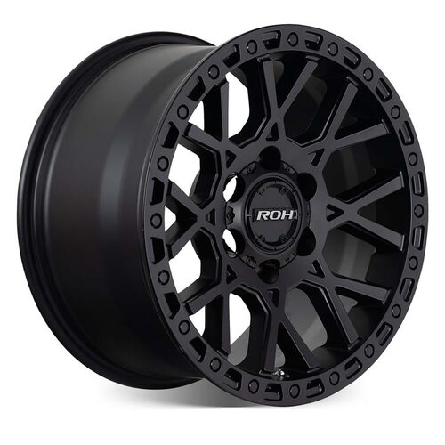 ROH Crawler Matt Black Wheels (17x9 +25)  [WHEEL KIT, QTY: 4]