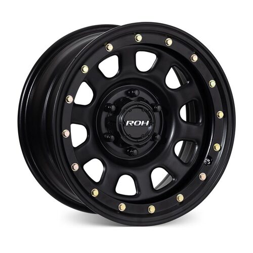 ROH Trak D Black Wheels (17x8 +30)  [WHEEL KIT, QTY: 4]