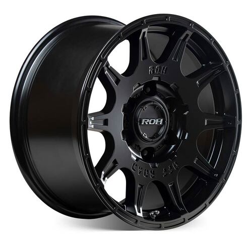 ROH Invader Matt Black Wheels (17x9 +25)  [WHEEL KIT, QTY: 4]