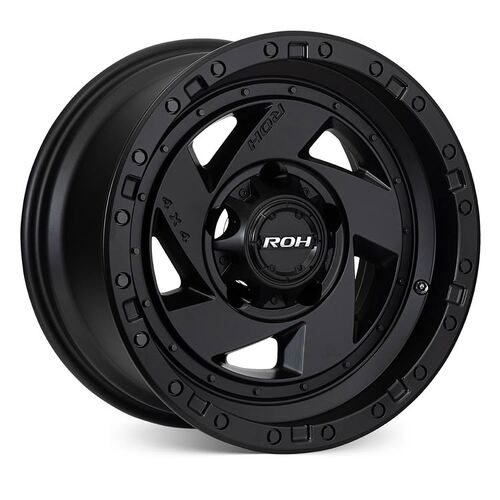 ROH Vulcan Matt Black Wheels (17x9 +35)  [WHEEL KIT, QTY: 4]