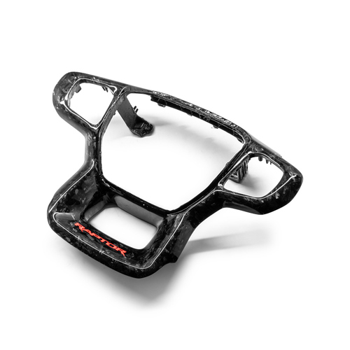 Trimmed Co. Forged Carbon Fiber Steering Wheel Trim - Red (Next Gen Ranger Raptor)